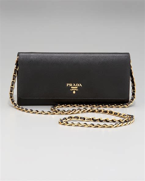 prada saffiano wallet on chain price|prada wallets women on sale.